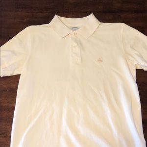 All white polo shirt